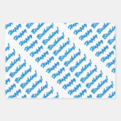 ハッピーバースデー包装紙 ラッピングペーパーシート (正面2)