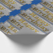 ハッピーバースデー包装紙 ラッピングペーパー (角)