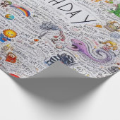 ハッピーバースデー包装紙 ラッピングペーパー (角)