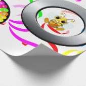 ハッピーバースデー包装紙(昆虫)マルハナバチ ラッピングペーパー (角)