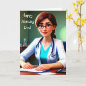 ハッピーバースデー医 カード (黄色い花)