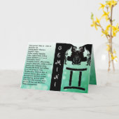 ハッピーバースデー占星術サインジェミニ カード (黄色い花)