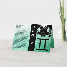 ハッピーバースデー占星術サインジェミニ カード