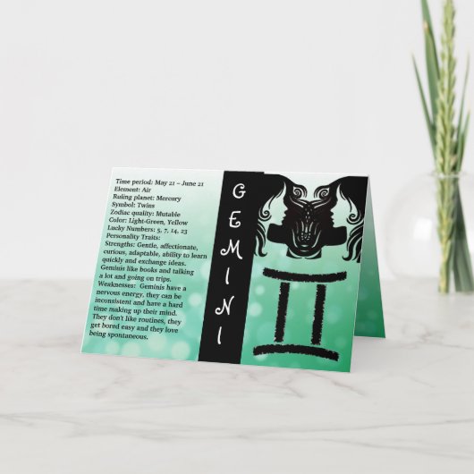 ハッピーバースデー占星術サインジェミニ カード (正面)