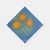 ハッピーバースデー卵愛好家 スタンダードランチョンナプキン (角)