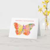 ハッピーバースデー友のクリエイティブカード カード (黄色い花)