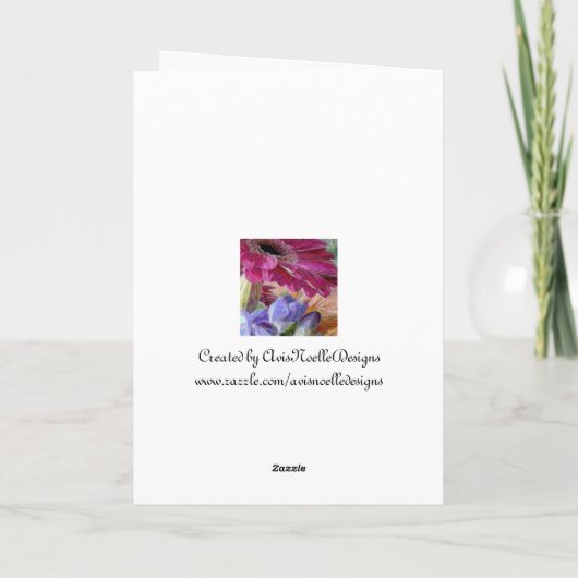 ハッピーバースデー双生児と同一の海底のビーチ カード (裏面)