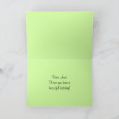 ハッピーバースデー叔母メス(鳥)ショウジョウコウカンチョウ カード (内部)