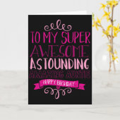 ハッピーバースデー叔母 カード (黄色い花)