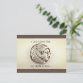 ハッピーバースデー古いおもしろいはがき ポストカード (スタンド正面)