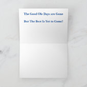 ハッピーバースデー古いタイマー カード (内部)