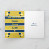 ハッピーバースデー可愛い甥どの時代の海軍金ゴールド カード (内部)