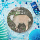 ハッピーバースデー可装ベビーヤギ ペーパープレート (パーティー)