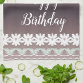 ハッピーバースデー台 キッチンタオル (折り畳み)