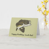 ハッピーバースデー名カスタマイズ可能なビッグマウスベース カード (黄色い花)