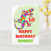 ハッピーバースデー名テンプレート カード (黄色い花)