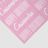 ハッピーバースデー名ピンクティッシュペーパー 薄葉紙 (詳細)