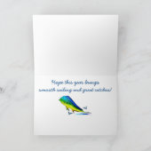 ハッピーバースデー名マヒマヒでカスタマイズ可能 カード (内部)