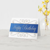 ハッピーバースデー名刺 カード (黄色い花)