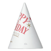 ハッピーバースデー名前と日付の追加   パーティーハット (右)