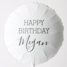 ハッピーバースデー名前をカスタムする白黒