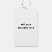 ハッピーバースデー名前をカスタムする ギフトタグ (裏面)