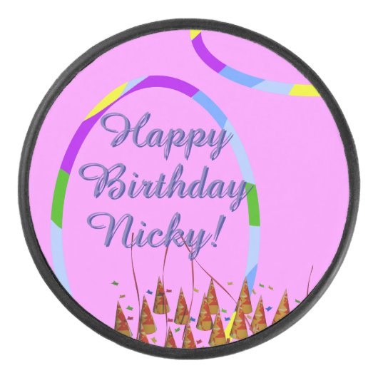 ハッピーバースデー名 アイスホッケーパック (正面)