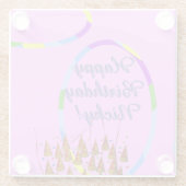 ハッピーバースデー名 ガラスコースター (裏面)