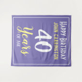 ハッピーバースデー名&年齢40年タペストリー タペストリー (正面(横))