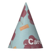 ハッピーバースデー吹パーソナライズされた球 パーティーハット (左)