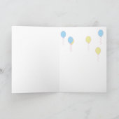 ハッピーバースデー回路スタイル カード (内部)