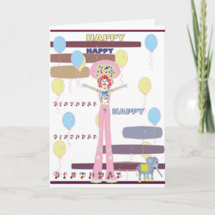 ハッピーバースデー回路スタイル カード