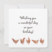 ハッピーバースデー園芸農場 |グリーティングカード カード (裏面)