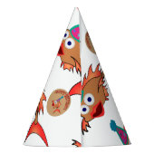 ハッピーバースデー型帽子付き魚 パーティーハット (裏面)