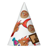 ハッピーバースデー型帽子付き魚 パーティーハット (左)