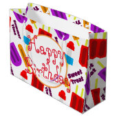 ハッピーバースデー夏期凍っていバー ラージペーパーバッグ (裏面アングル)