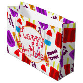 ハッピーバースデー夏期凍っていバー ラージペーパーバッグ (正面アングル)