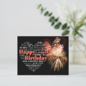 ハッピーバースデー多言語葉書 ポストカード (スタンド正面)