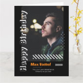 ハッピーバースデー大人の個人用挨拶 カード (黄色い花)