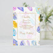 ハッピーバースデー大切宝石の結晶 カード (スタンド正面)