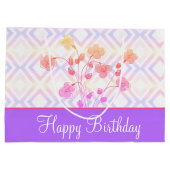 ハッピーバースデー大型紙トートスタイル ラージペーパーバッグ (裏面)