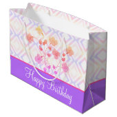 ハッピーバースデー大型紙トートスタイル ラージペーパーバッグ (裏面アングル)