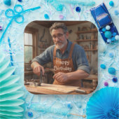 ハッピーバースデー大工 ペーパープレート (パーティー)