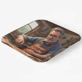 ハッピーバースデー大工 ペーパープレート (傾斜あり)