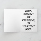 ハッピーバースデー大統領! カード (内部)