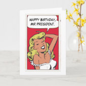 ハッピーバースデー大統領! カード (黄色い花)