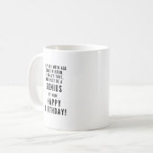 ハッピーバースデー天才皮肉おもしろい コーヒーマグカップ (正面左)