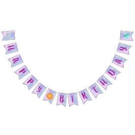 ハッピーバースデー太陽と惑星のバンティング バンティングフラッグ