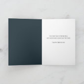 ハッピーバースデー夫ヴィンテージカーグリーティング カード (内部)