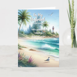 ハッピーバースデー夫 サンキューカード